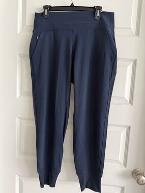 NWOT Athleta Navy Athletic Jogger Pants. Size Large